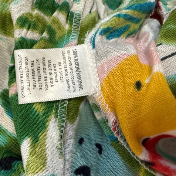 True Destination M EUC shell drawstring floral kulak pants ultra wide - Picture 10 of 13